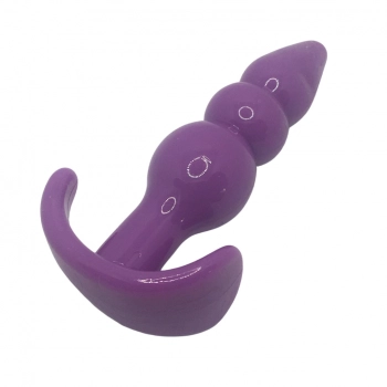 Korek plug zatyczka anal do odbytu 8 cm fiolet